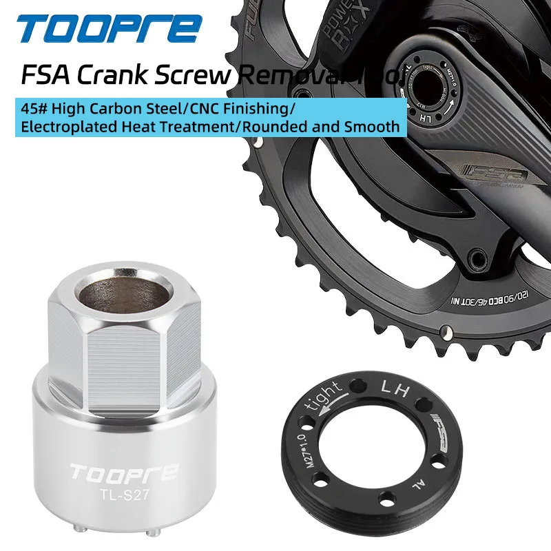 TOOPRE Bike Crankset End Cap Bolt Extractor For FSA Crank Screw Removal Tool Bicycle Chainring Crank Screw Removal Tool