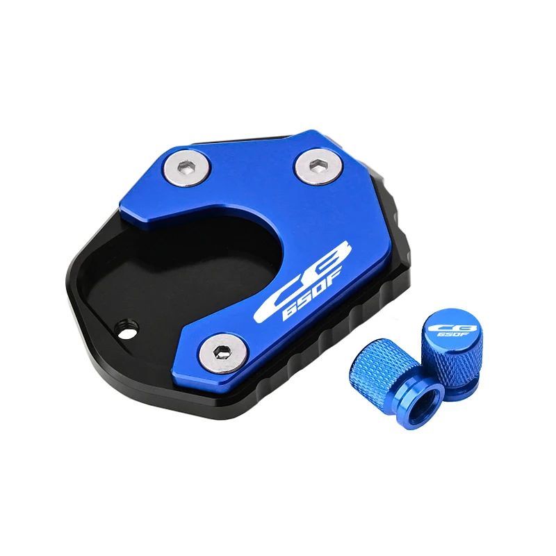 صالح لهوندا Cb650f Cb 650F 2014-2025 2024 دراجة نارية CNC اكسسوارات مسنده الجانب حامل القدم تمديد الوسادة و غطاء صمام الإطارات