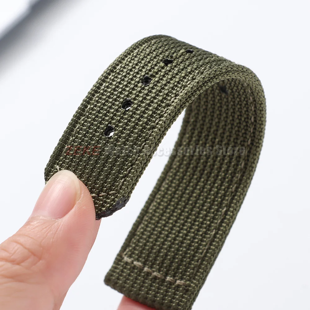18mm 20mm 22mm Geripptes Nylon-Uhrenarmband Zweiteiliges Militär-Sport-Armband für Herren und Damen Ersatzband für Omega Armband-Zubehör – Detail 11