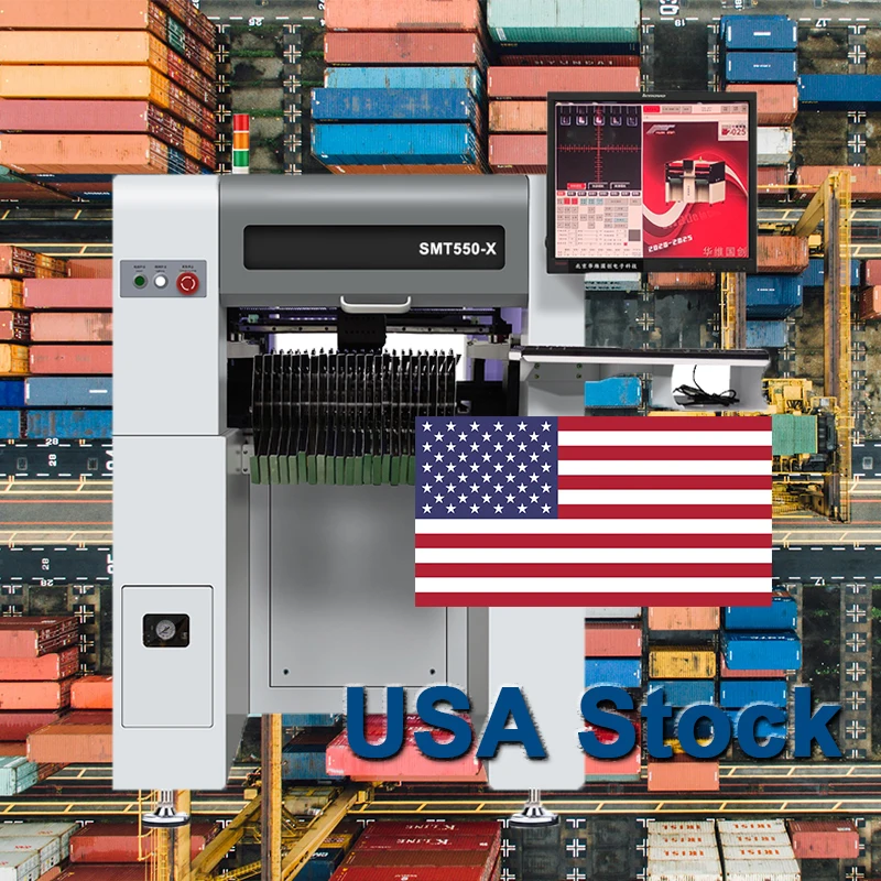 Stock in USA Automatic SMD SMT Production Line LED Pick and Place Machine SMT550-X PCB SMT Machine