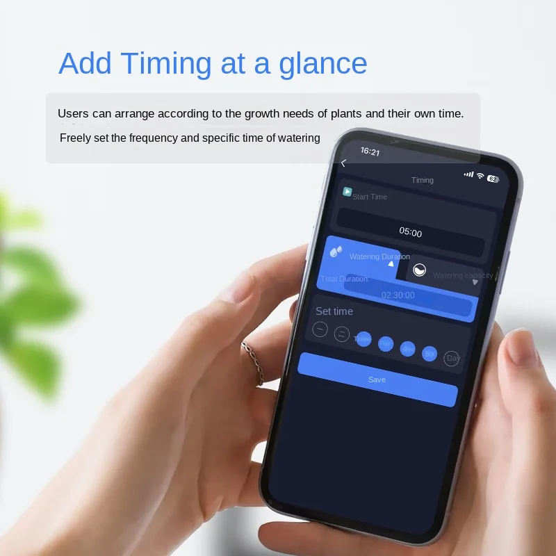 Tuya Smart Wifi Timer per irrigazione Irrigatore a energia solare Sistema di irrigazione a goccia Registratore di flusso d'acqua integrato Controller dell'acqua