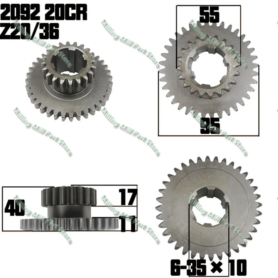 Embrague de engranajes dobles, engranaje helicoidal, accesorios de torno, CY6140, CY6150, CS6140, CS6150