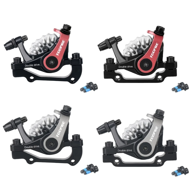 

Bike Disc Caliper Front and Rear Disc Brakes Set Aluminium Alloy Bicycles Accessory For Most Mountain Bike, Folding-bike