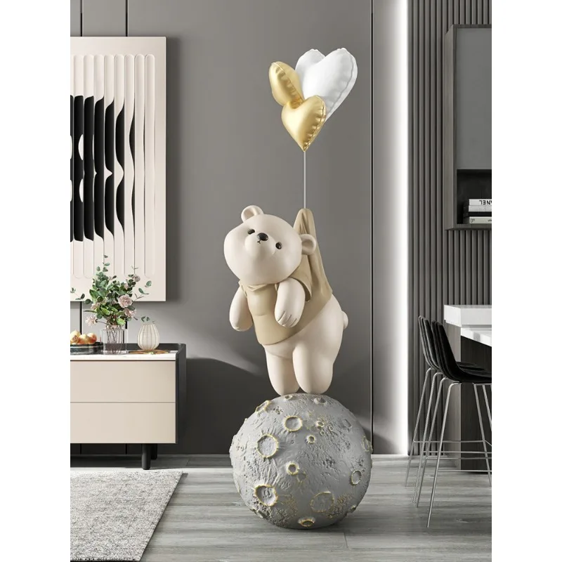 Living room large floor decoration home jewelry light luxury atmospheric sculpture