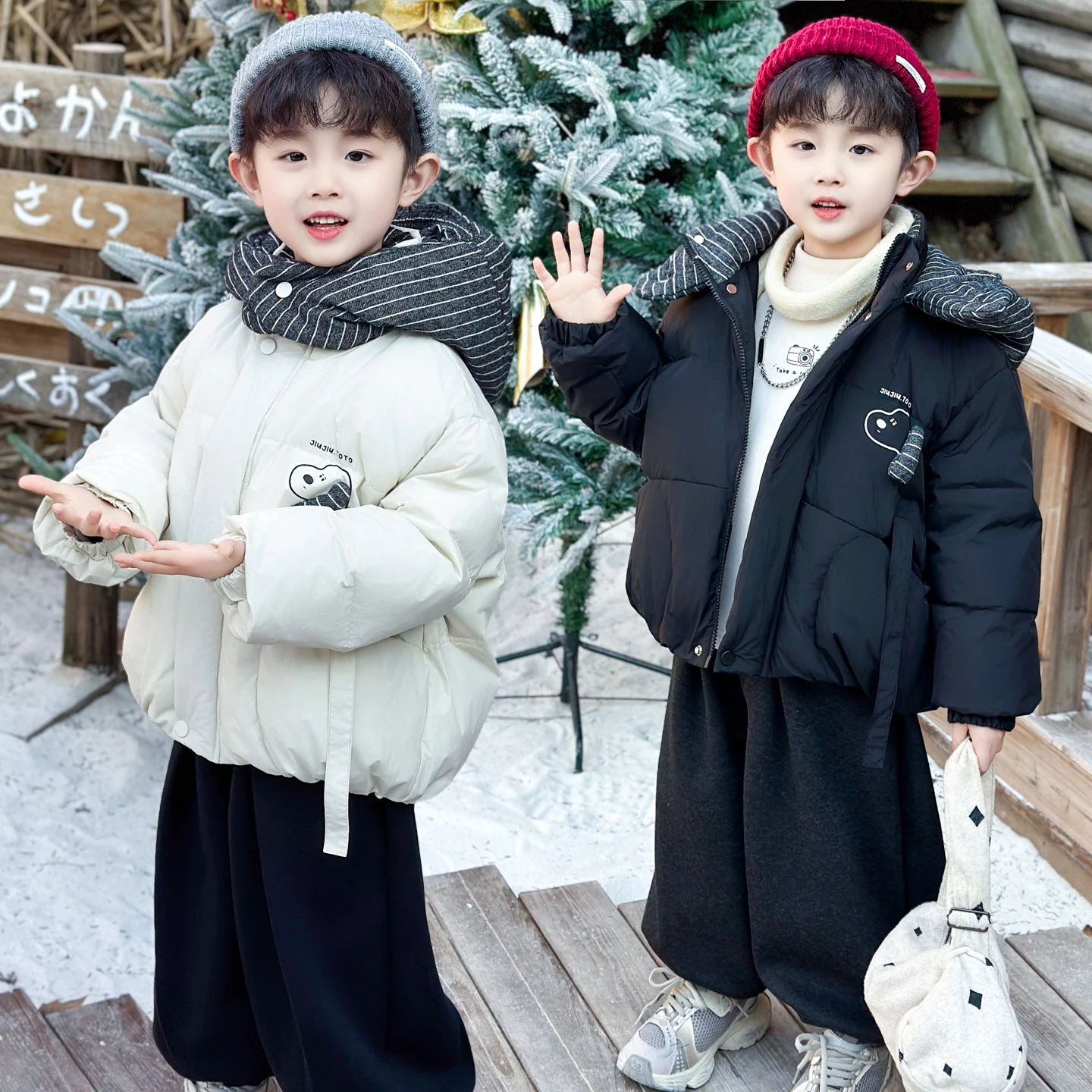 

Boys' Thiened down Jaet 2025 New Winter Coat Baby 90 White Du down Little Boy Warm Windproof Outerwear Youth Trendy Sle