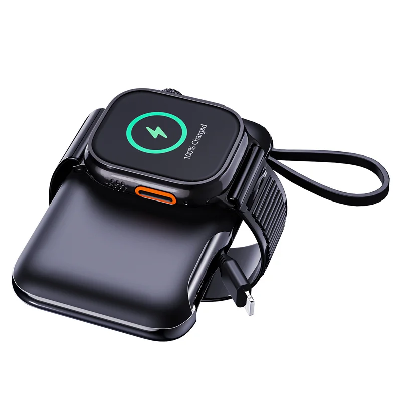 Power Bank Comes With Cord Portable Watch Wireless Charger For Galaxy Apple Watch External Battery Pack Auxiliary Battery