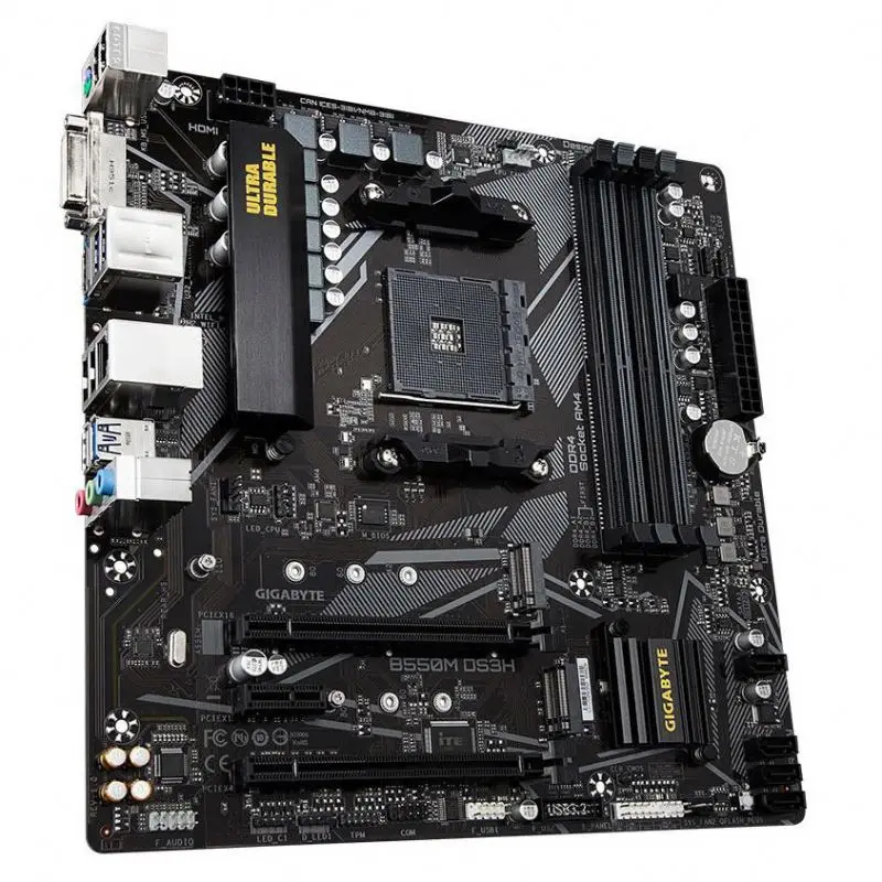 New GIGABYTE  B550M DS3H Motherboard with  AM4