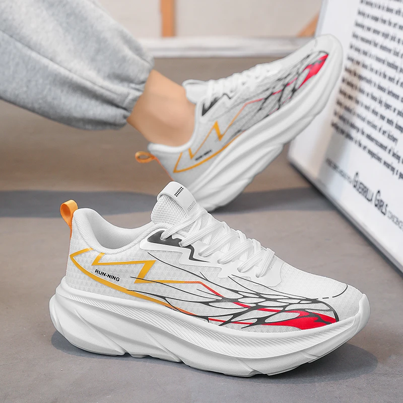 

Men's Casual Fashionable Sneakers Comfortable Fabric Lining Durable Non-Slip Soles for Running And Fitness