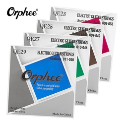 Orphee Strings for Electric Guitar  QE Series Ni-plated Steel Core Alloy Windings Anti-rust Coated  Guitar Accessories