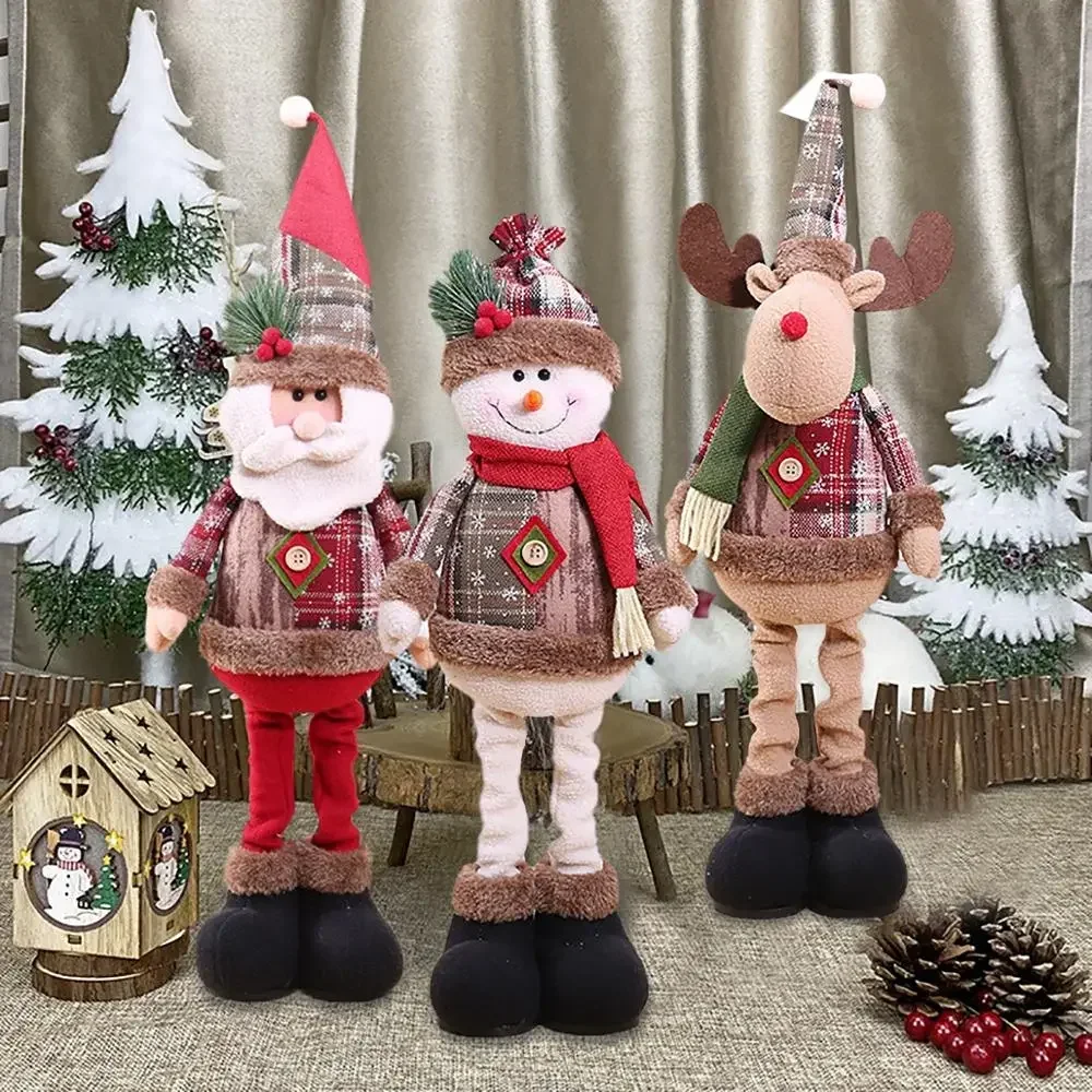 Magical Telescopic Christmas Doll Merry Christmas Decorations for Home Christmas Ornament Xmas Navidad Noel Gifts NewYear 2024