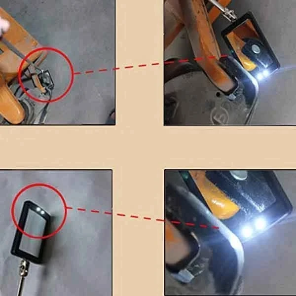 Adjustable Car Angle View Pen Automotive Telescopic Detection Lens Telescoping Inspection Mirror Extending Flexible