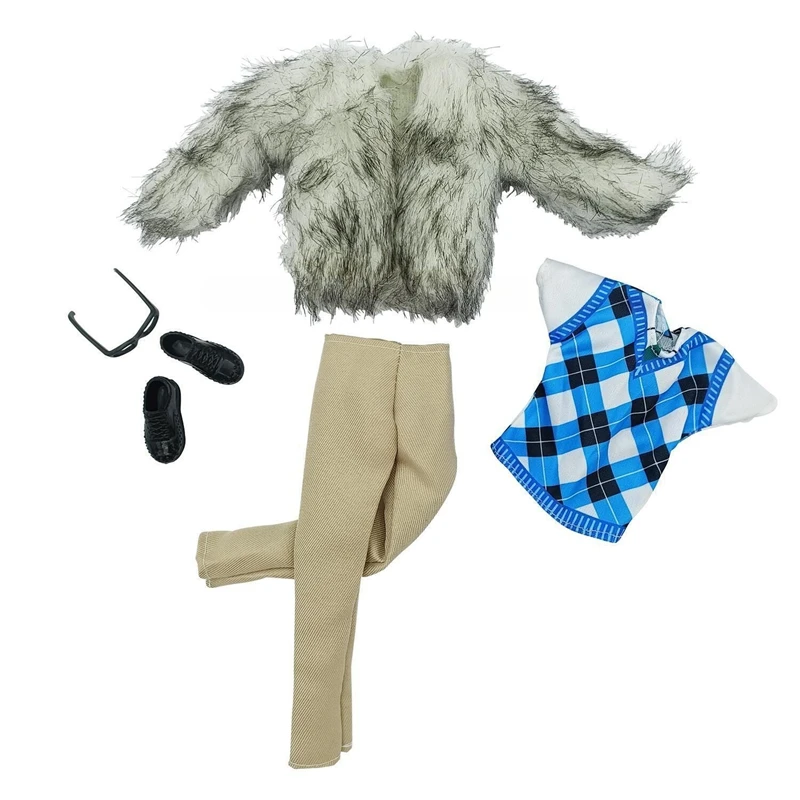 12 بوصة دمى الذكور الاطفال اللعب كين ملابس دمى معطف الشتاء بانت أحذية أعلى نظارات الشحن السريع هدية عيد ميلاد للبنين بنات #2