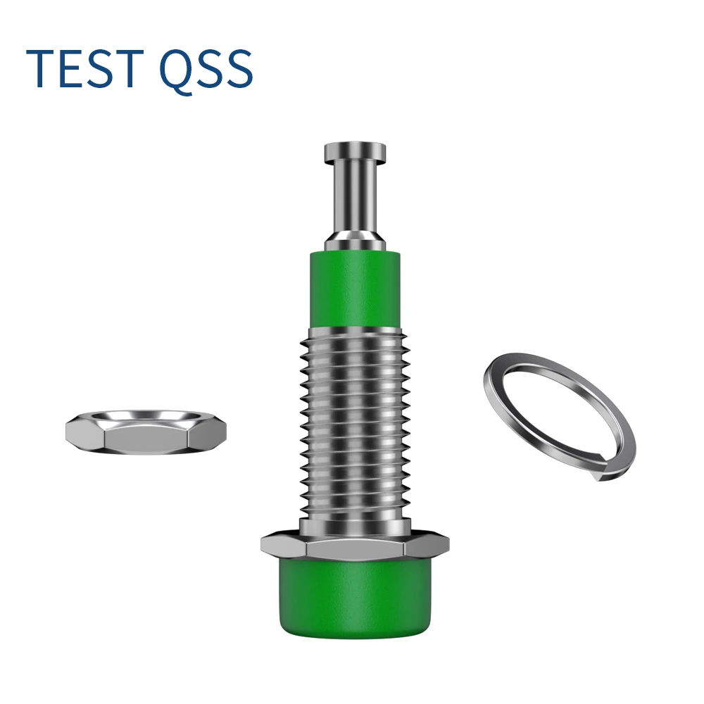 QSS-Banana Soquete Terminal Conector, 2mm Banana Plug Jack, Ligação Post Porca, Teste Elétrico Furo, DIY Peças, Q.40006, 10Pcs