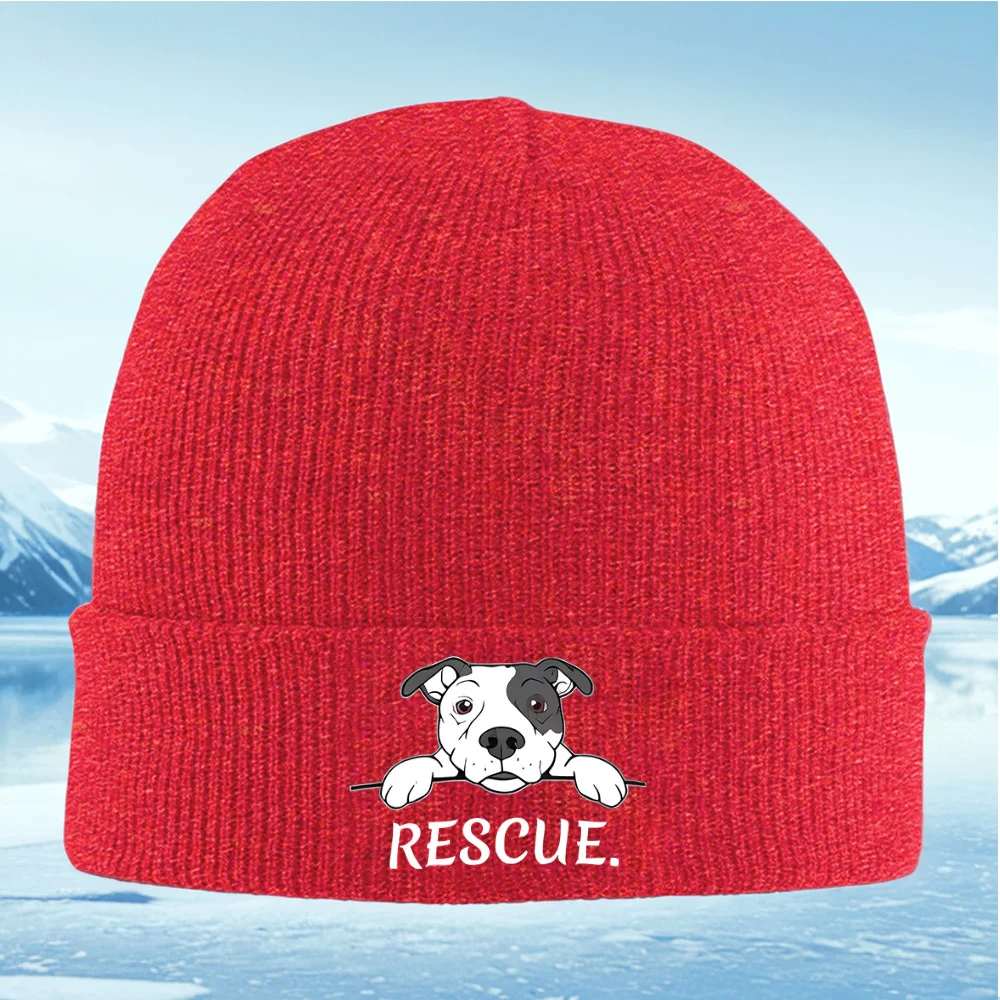 Perro mirando la pata de rescate por encima de los hombres mujeres للجنسين سمبريرو دي بونتو gorro جيرسي gorra invierno térmico