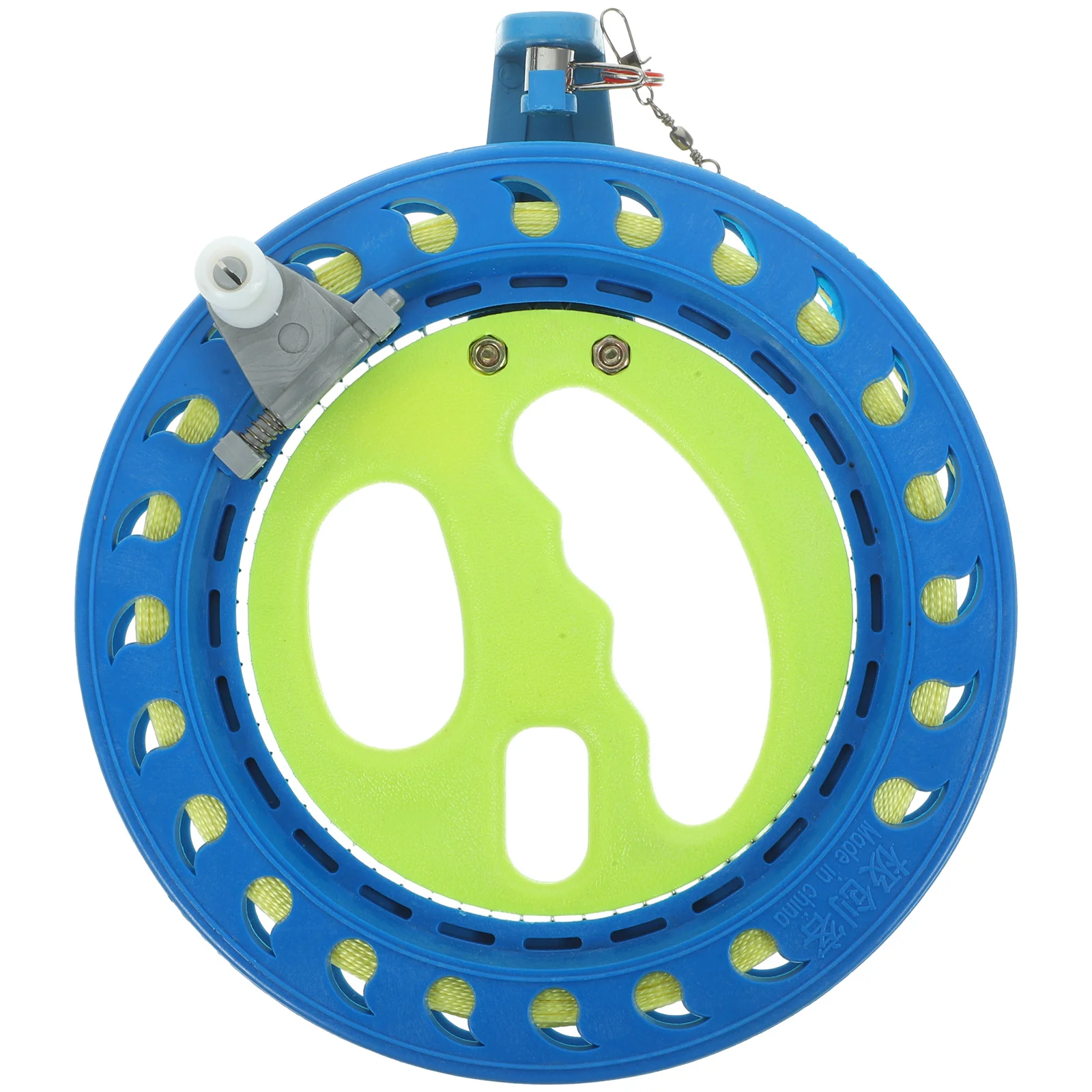 ชุดอุปกรณ์เล่นว่าวกลางแจ้งระดับพรีเมียม พร้อมที่ม้วนเชือก ที่จับม้วนสาย ล้อหมุนสำหรับเครื่องมือการเล่นว่าว ดีไซน์แกน ABS ทนทาน