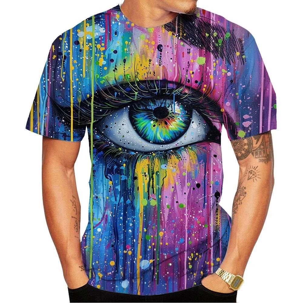 Kaus Leher Bulat Pola Mata War - Street Fashion Definition ulasan dan harga
