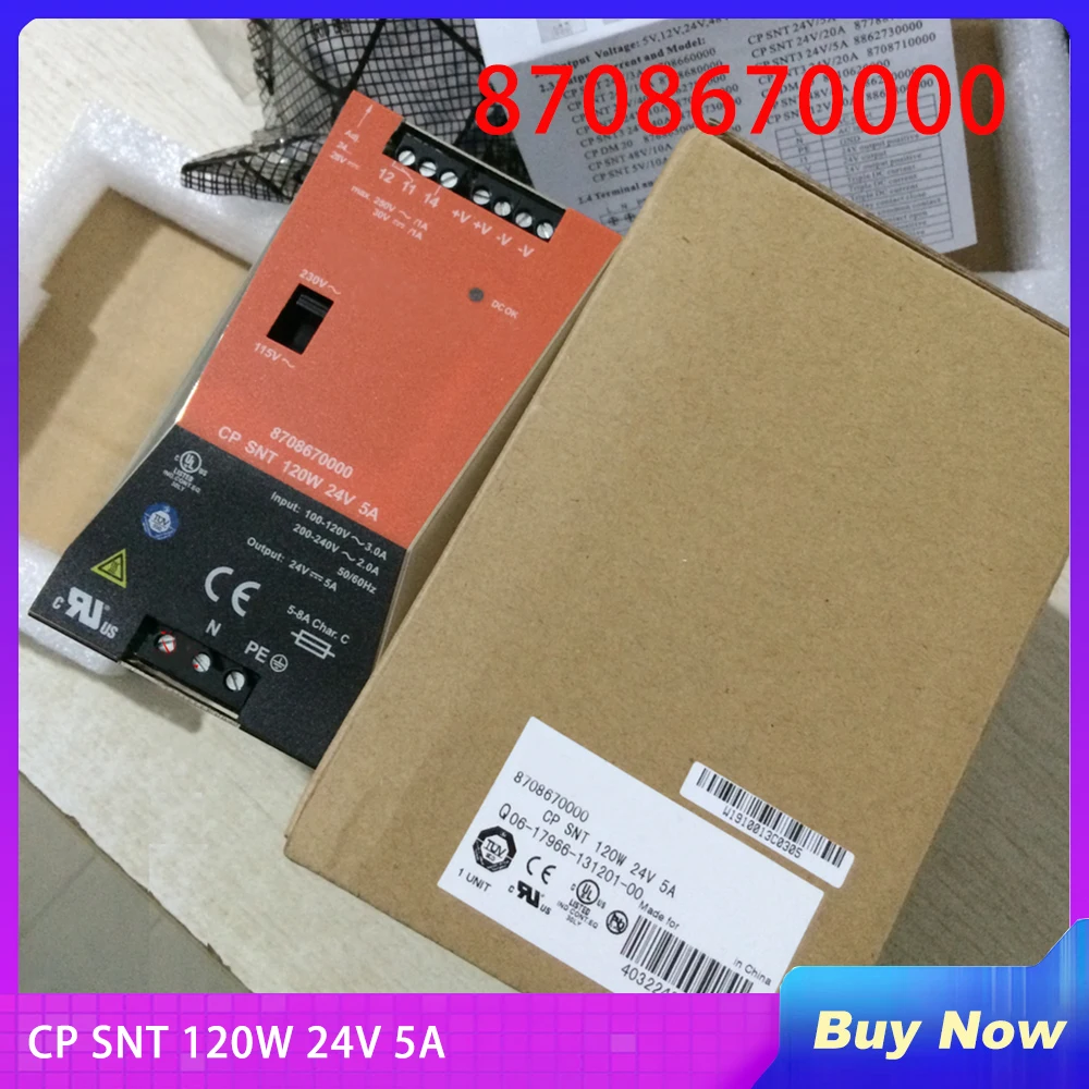 

8708670000 For Weidmuller Power Supply CP SNT 120W 24V 5A