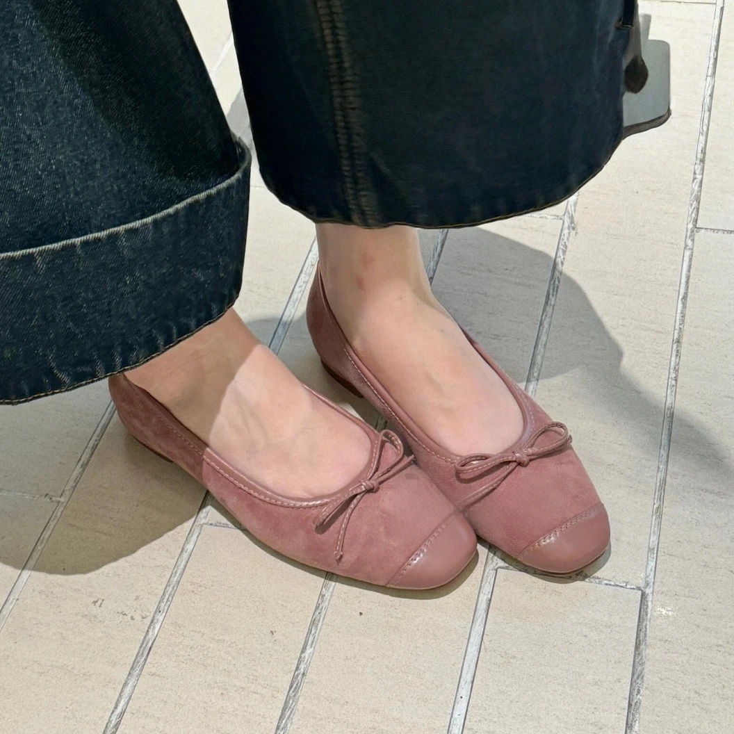 ballet-flats-square-head-splicing-velvet-surface-mary-janes-flat-bottom-shoes-comfortable-fashionable-autumn-new-style-women'