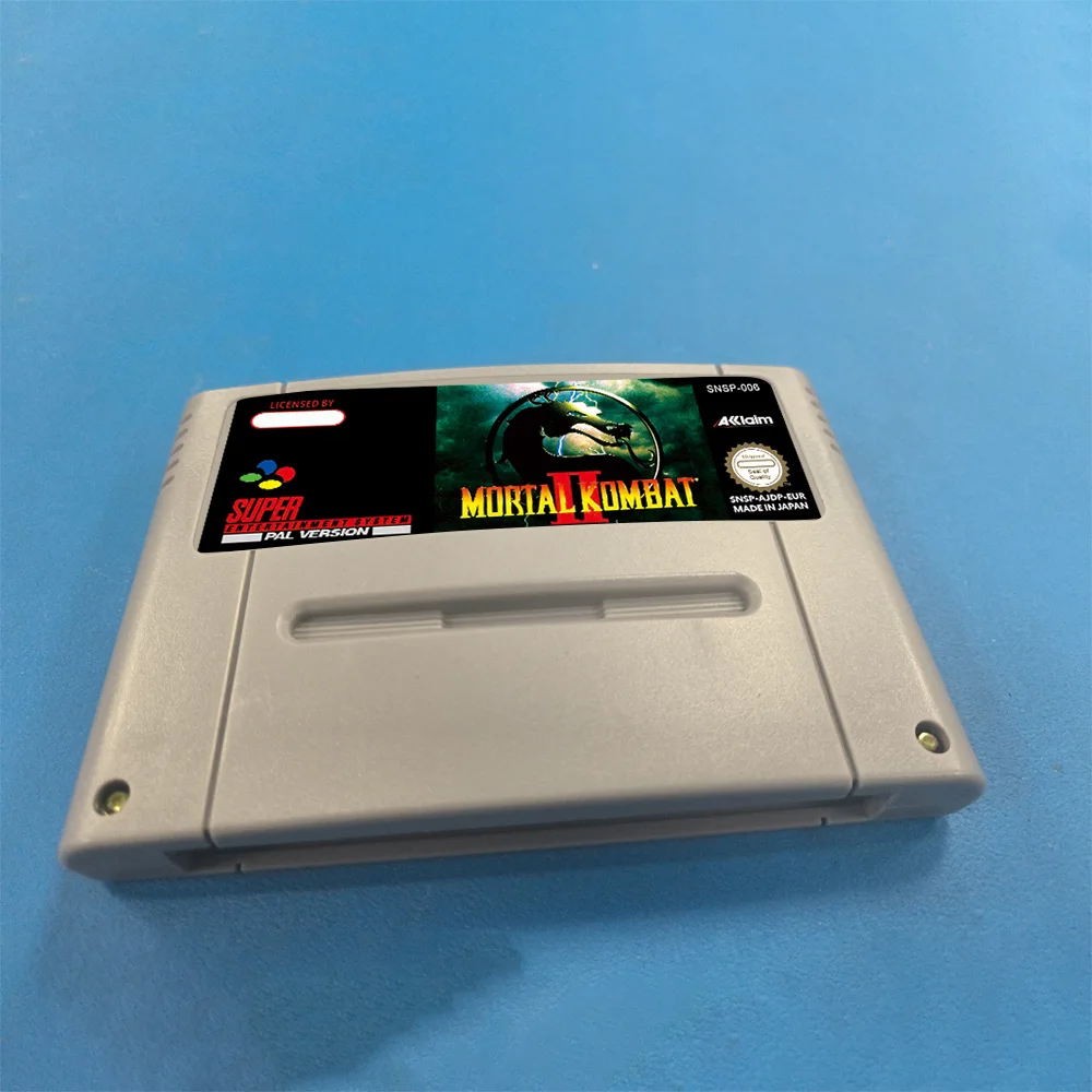 Mortal Kombat 2 Action  Classic Retro Game Card Cartridge for Super Nintendo SNES Console USA NTSC Version