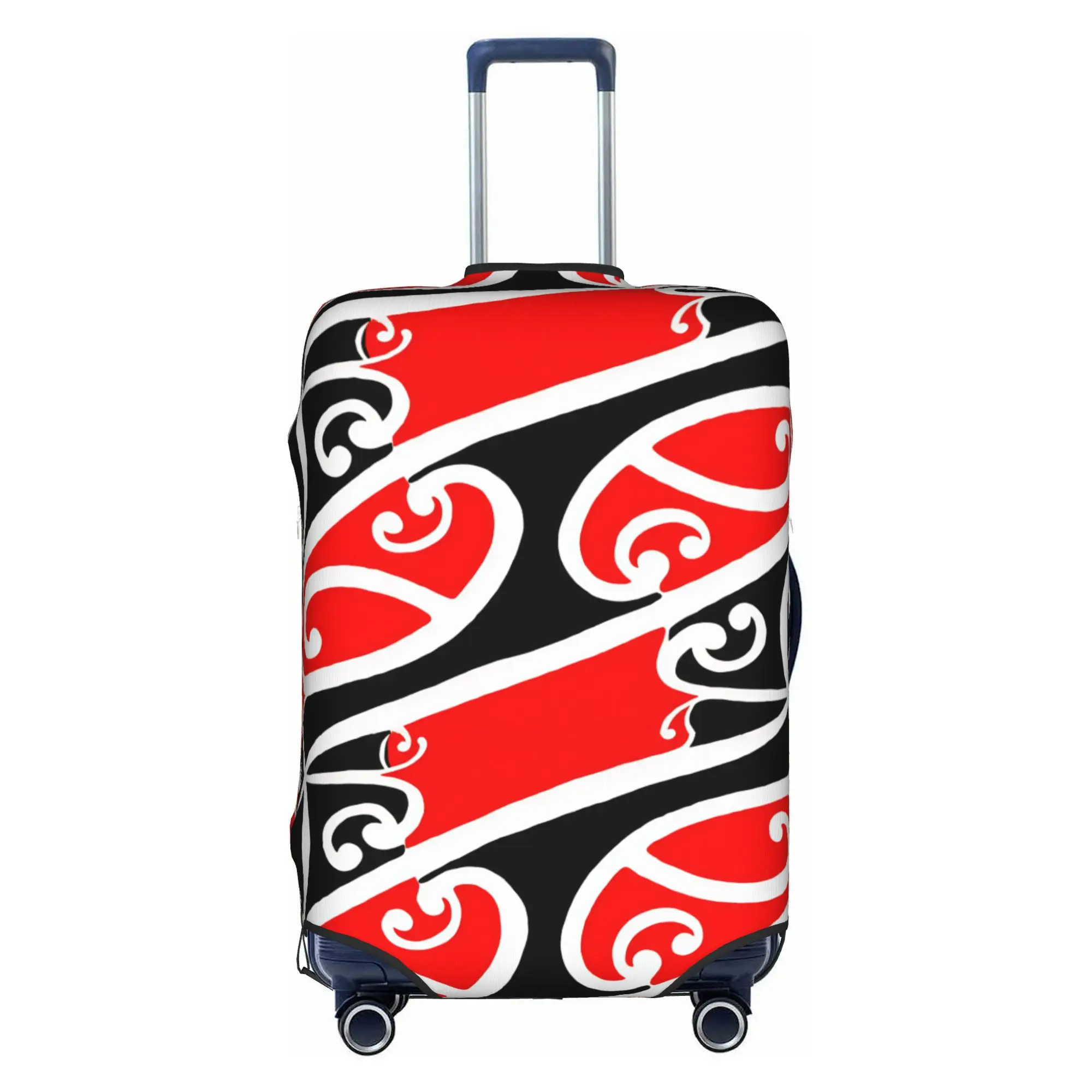 Maoris Kowhaiwhai Seamless Pattern Luggage Cover Fashion  Suitcase Protector Covers Suit For 18-32 inch
