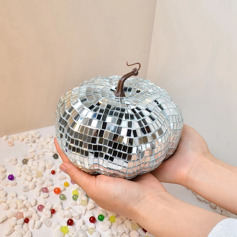 DISCO-Mirror Ball For Bar And Wedding, Ornaments, Pumpkin,Pumpkin Disco Ball Halloween Home Decor