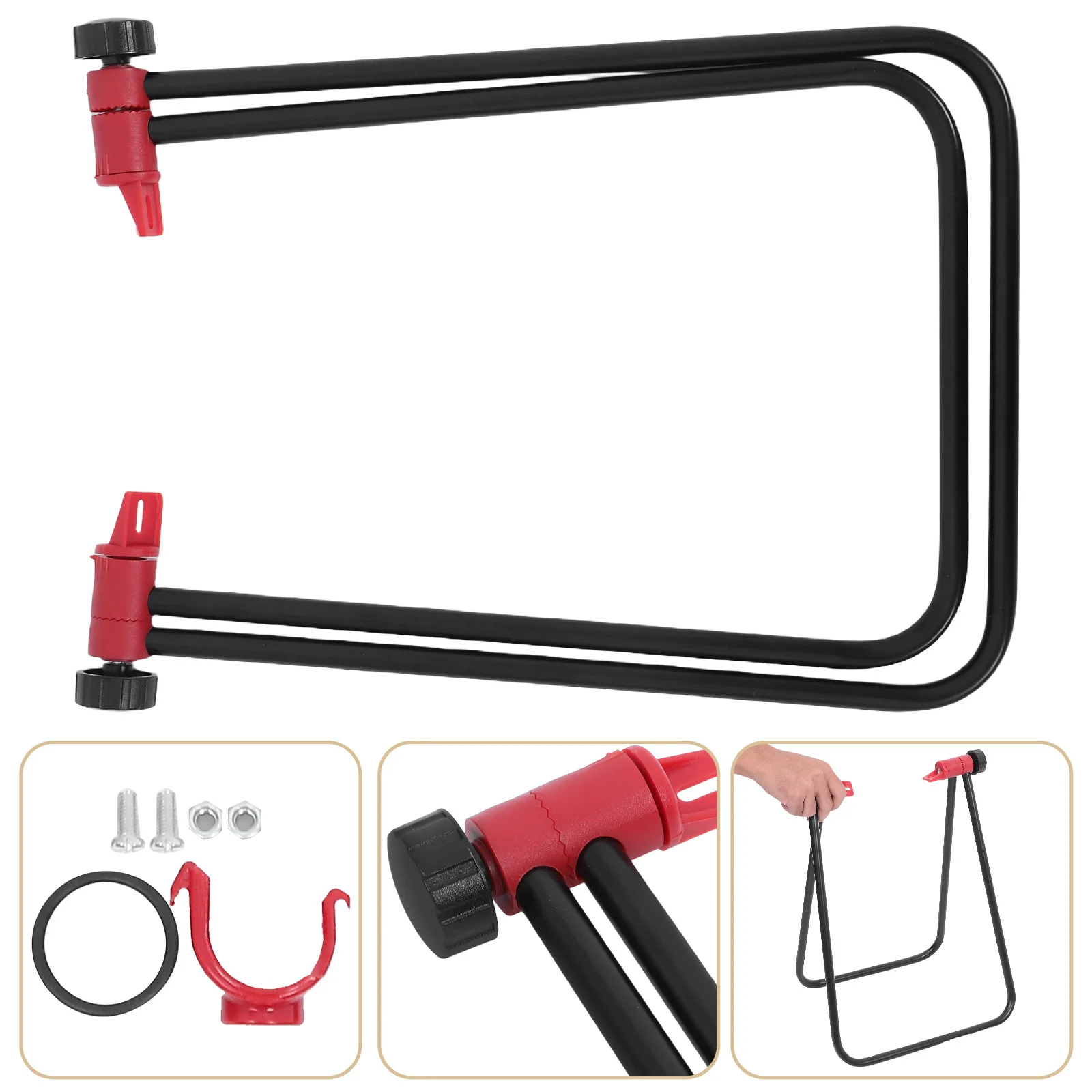 

Bicycle Parking Stand Heavy Duty Iron Non-Slip Base Adjustable Bike Support Bracket For Road Mountain Bikes Holder Kickstand