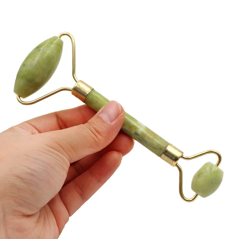 1 Stuks/2 Stuks Jade Roller Gua Sha Massager Gezicht Schoonheid Gezondheid Roller Rimpel Verwijderaar Huidverzorging Massage Tool