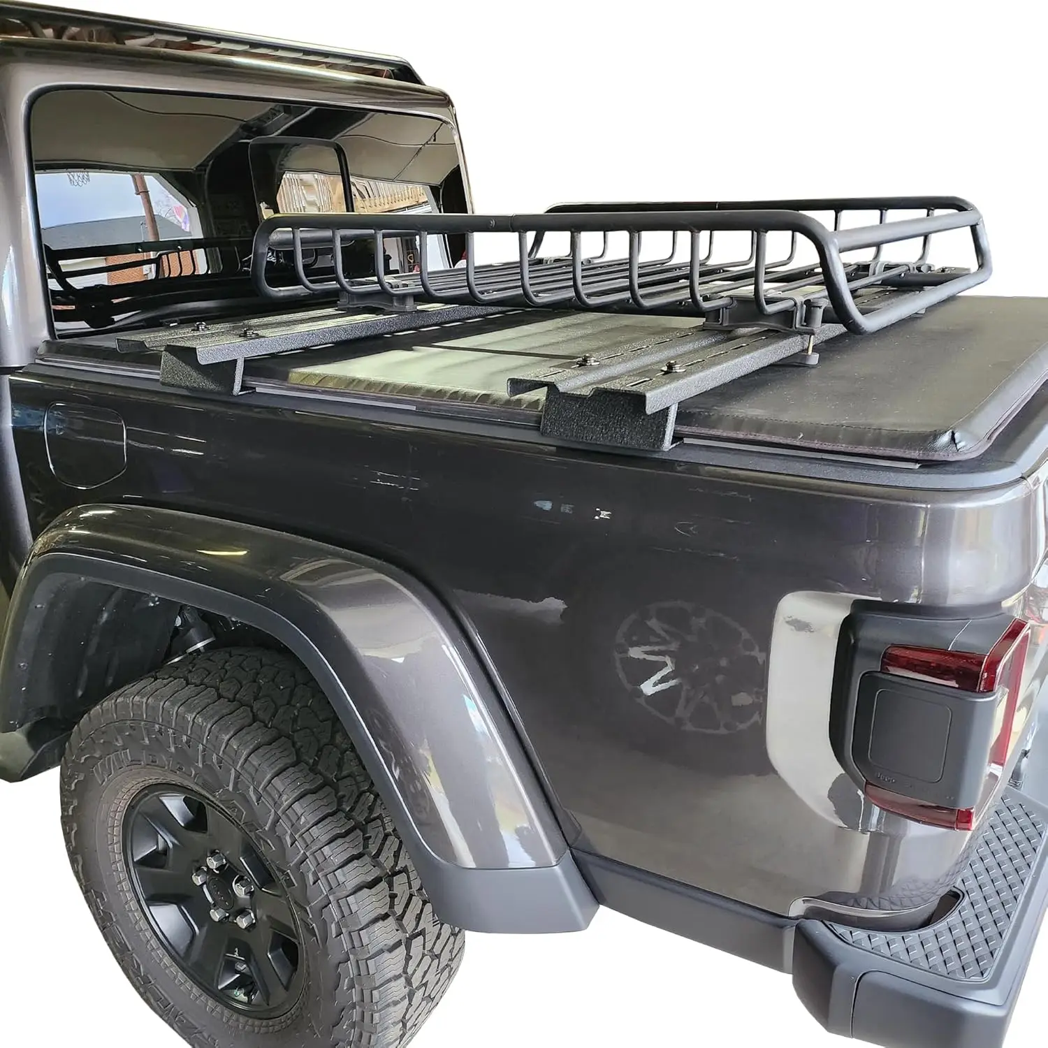 Universal Truck Bed Rack with 2 Steel Board,Adjustable Multi-Function Design Rack Cross Board,