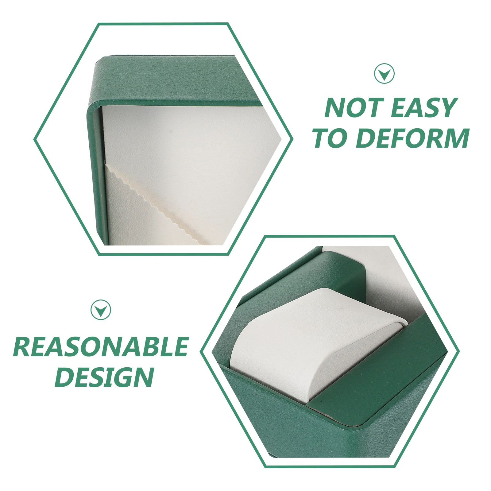 

Chic Pu Box Single Watch Gift Packaging Display Storage Case For Home Desktop Travel Anti-Fall Anti-Vibration Dustproof