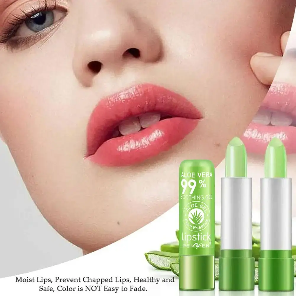 Bálsamo labial de cristal que cambia de temperatura, lápiz labial de Color, bálsamo labial de chica melocotón, maquillaje de belleza para el cuidado de los labios