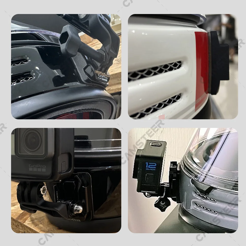 For SHOEI Glamster Custom Aluminium Helmet Chin Mount for GoPro Hero 13 12 11 10 Insta360 X4 Ace Pro2 DJI Action 4 5Pro Camera