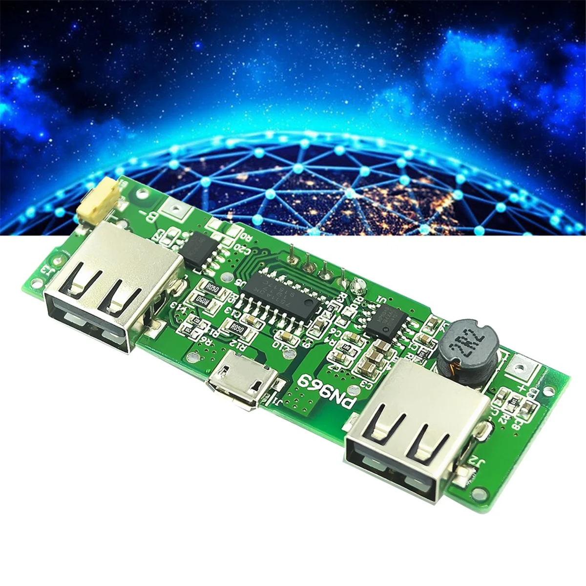 18650 แบตเตอรี่ลิเธียมดิจิตอลจอแสดงผลโมดูลชาร์จ 5V 2A 1A พอร์ตชาร์จเดี่ยว Multi-Function แบบพกพา Boost โมดูล