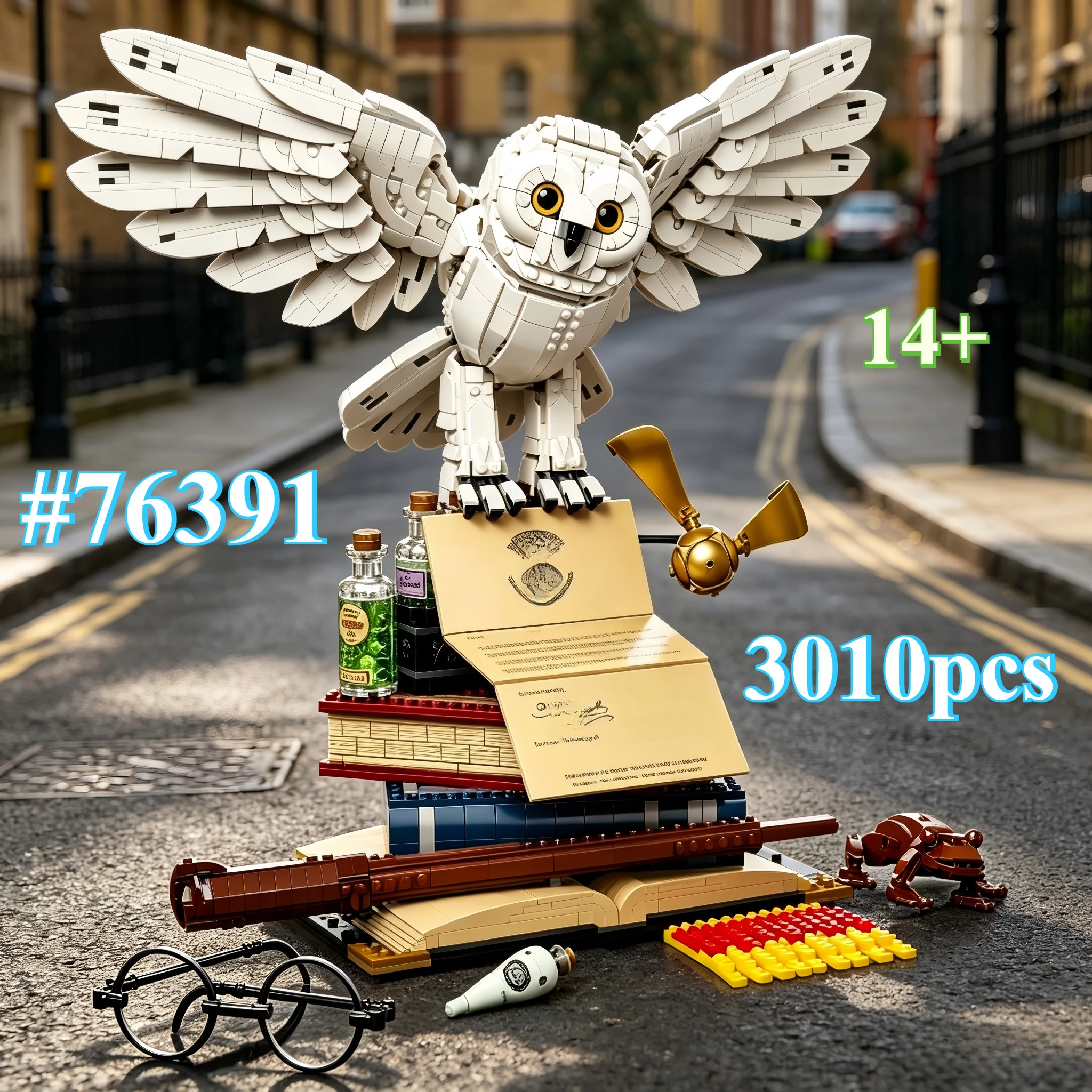 

Owl Building Block Model 76391 MiNi Building Blocks Sets SuitableforBirthday Gifts ,Not Compatible with Legoed Particles,3010pcs