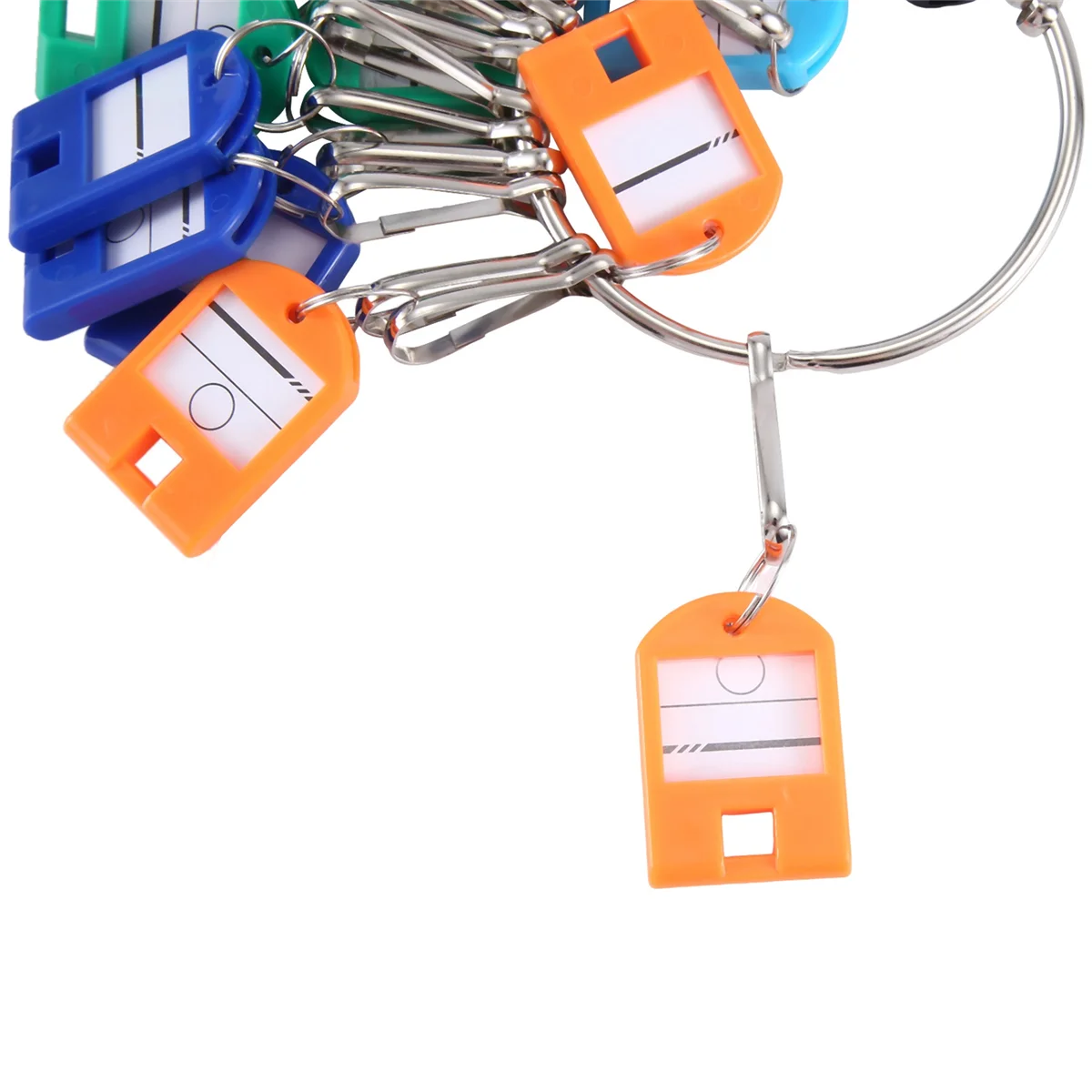 Portachiavi portatile, con 30 ganci a molla individuali e portachiavi per chiavi Multiple, per ufficio, bidello, appartamenti