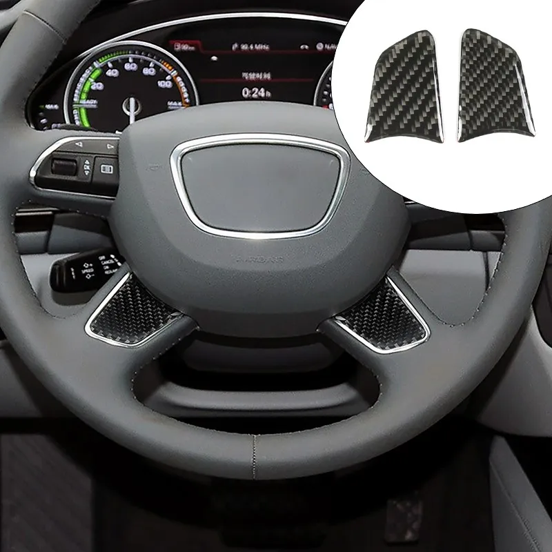 

Наклейки из углеродного волокна, автомобильная консоль, украшение на руль, накладка для Audi A6 C7 2012-2018, автомобильные аксессуары для интерьера, наклейки