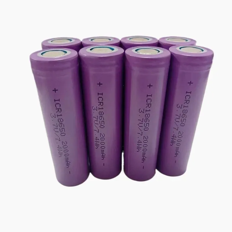 100% New Original 18650 Battery 3.7V 2000mAh 18650 Rechargeable Battery High-current for Flashlight Batteries for 18650 Battery