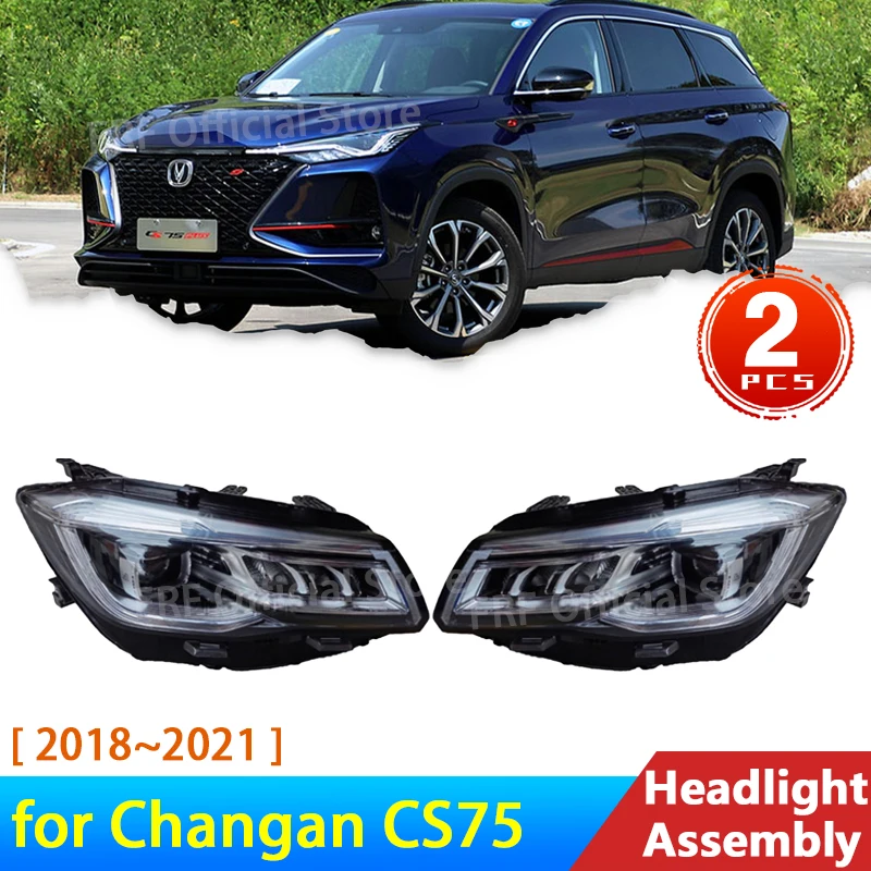 

Headlight Assembly for Changan CS75 2018 2019 2020 2021 Accessories Front Bumper Head Light Lamp Head Lamp Headlight Headlamp 1x