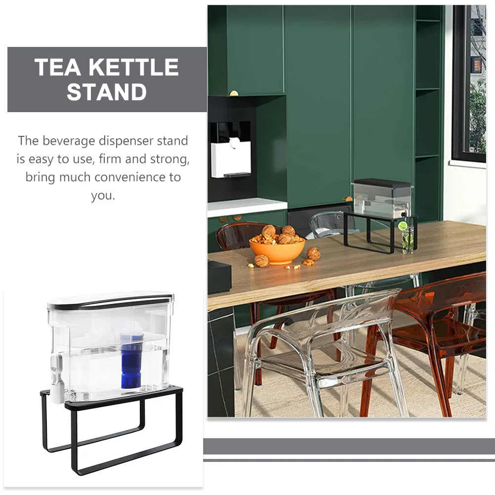 Metal Beverage Water Kettle Holder Cold Drinks Rack Sturdy Desktop Use Strong Bearing Capacity Teapot Holder Desktop