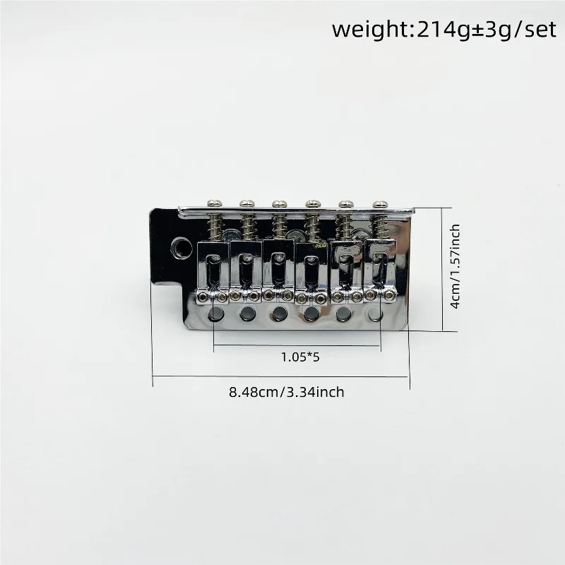 ST Single-Cranked Tinplate Guitar Bridge Guitar Vibrator ST Electric Guitar Single-Cranked String Drawing Plate