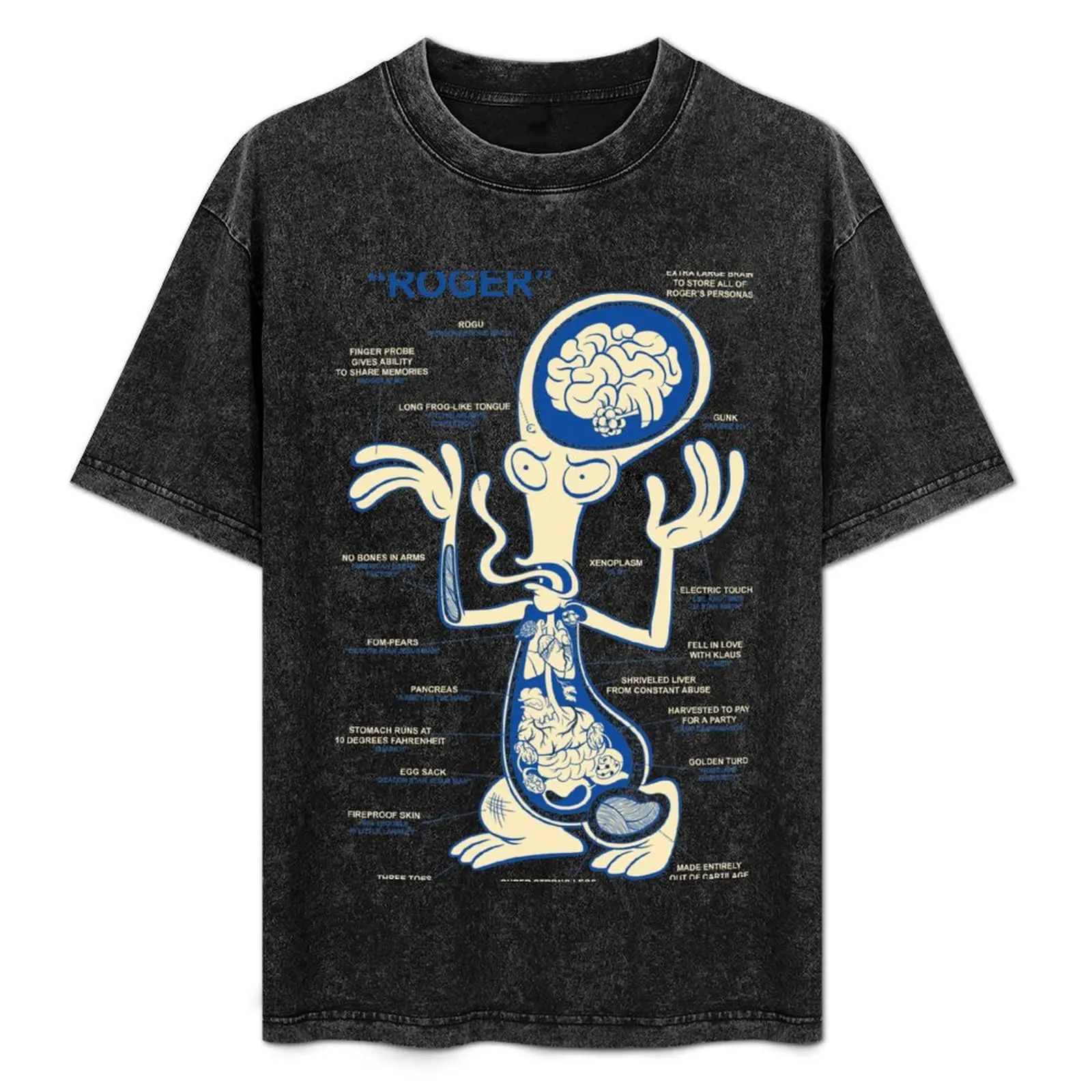 

Roger Anatomy T-Shirt oversized graphic tee anime shirt cotton graphic tees mens graphic t-shirts hip hop