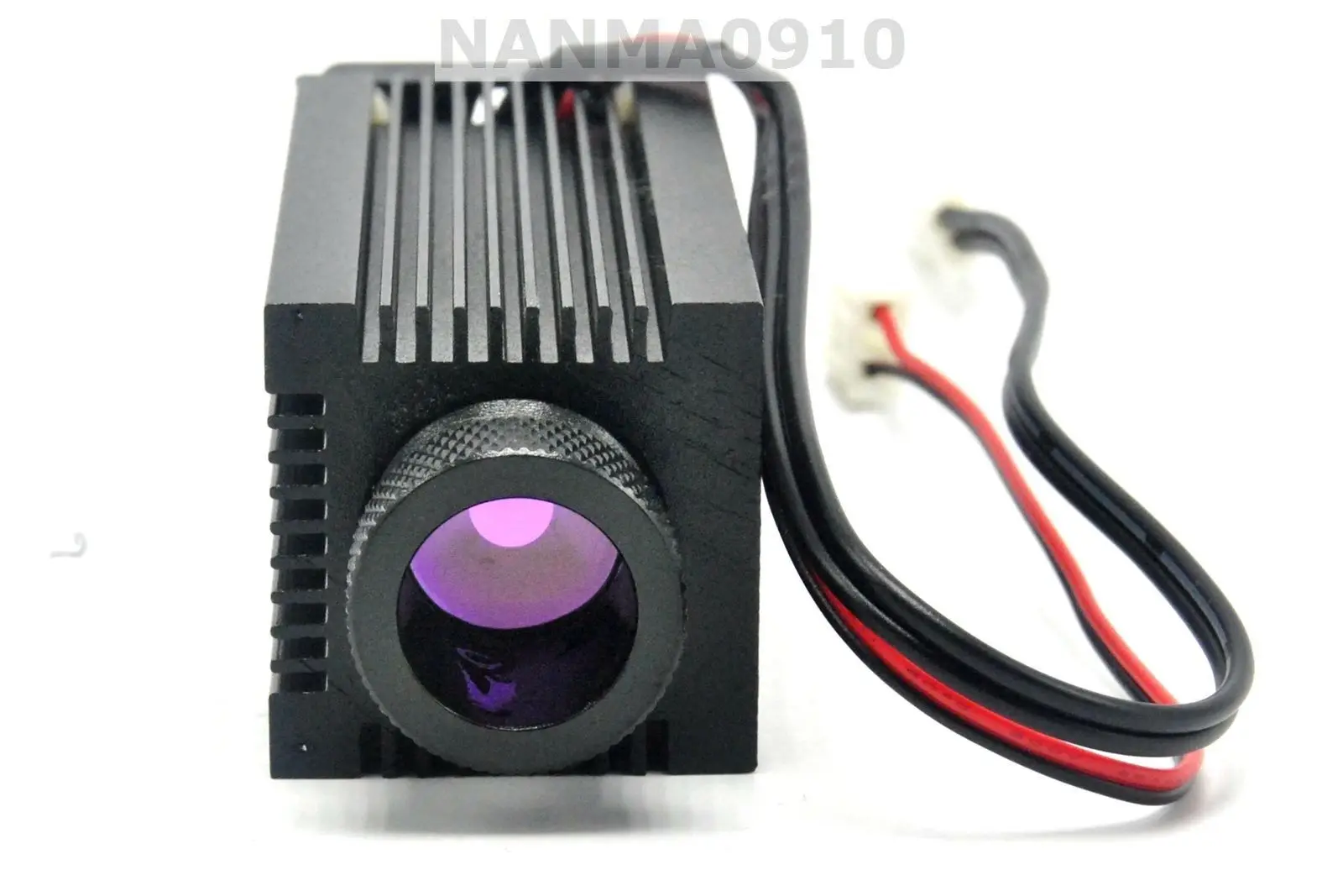 Focusable IR Laser Diode Housing for C-Mount Lasers w/ Cooling Fan & Glass Lens