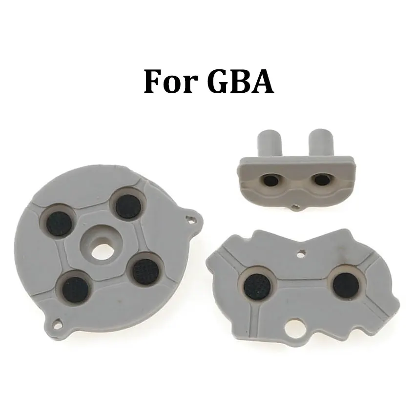 1set Rubber Conductive Buttons A B D pad For GameBoy Classic GB GBA GBC GBP GBA SP GBM Silicone Start Select Keypad Repair parts