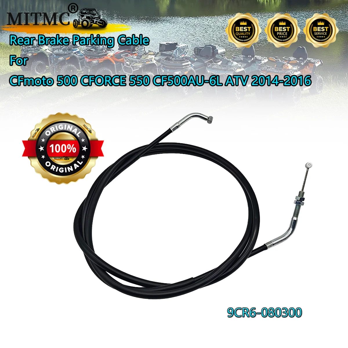 

Original Rear Brake Parking Cable For CF 500 CFORCE 550 CF500AU-6L ATV 2014-2016 9CR6-080300