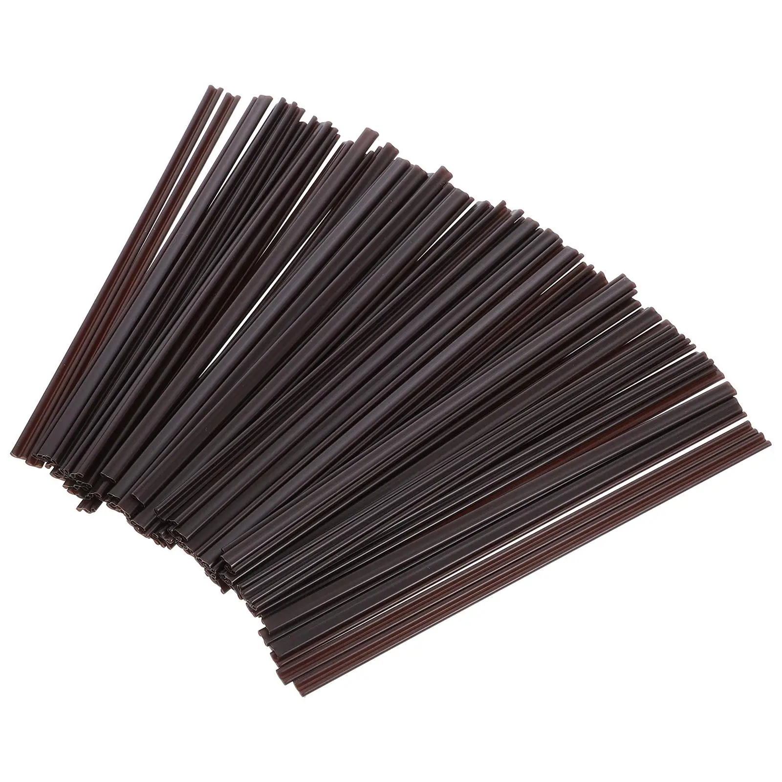 

100PCS Coffee Stirring Straws Dual Hole Long Handle Plastic Sticks Accessories Optimal Length Storage