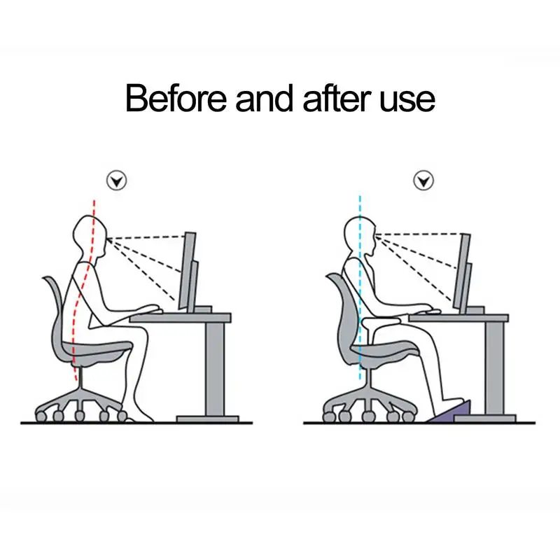 Reposapiés para debajo del escritorio, reposapiés con rodillos de masaje, reposapiés ajustable con balancín de 180 grados, taburete ergonómico para