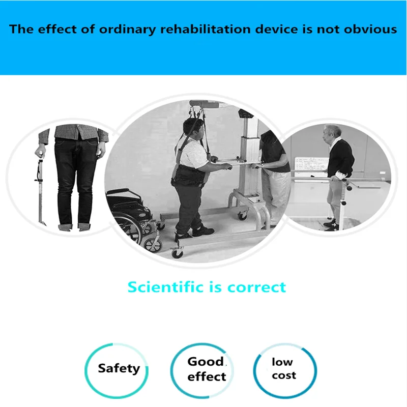 High Quality Patient Medical Standing Walker for Disabled People Walking Assisted Rehabilitation of Stroke Hemiplegia