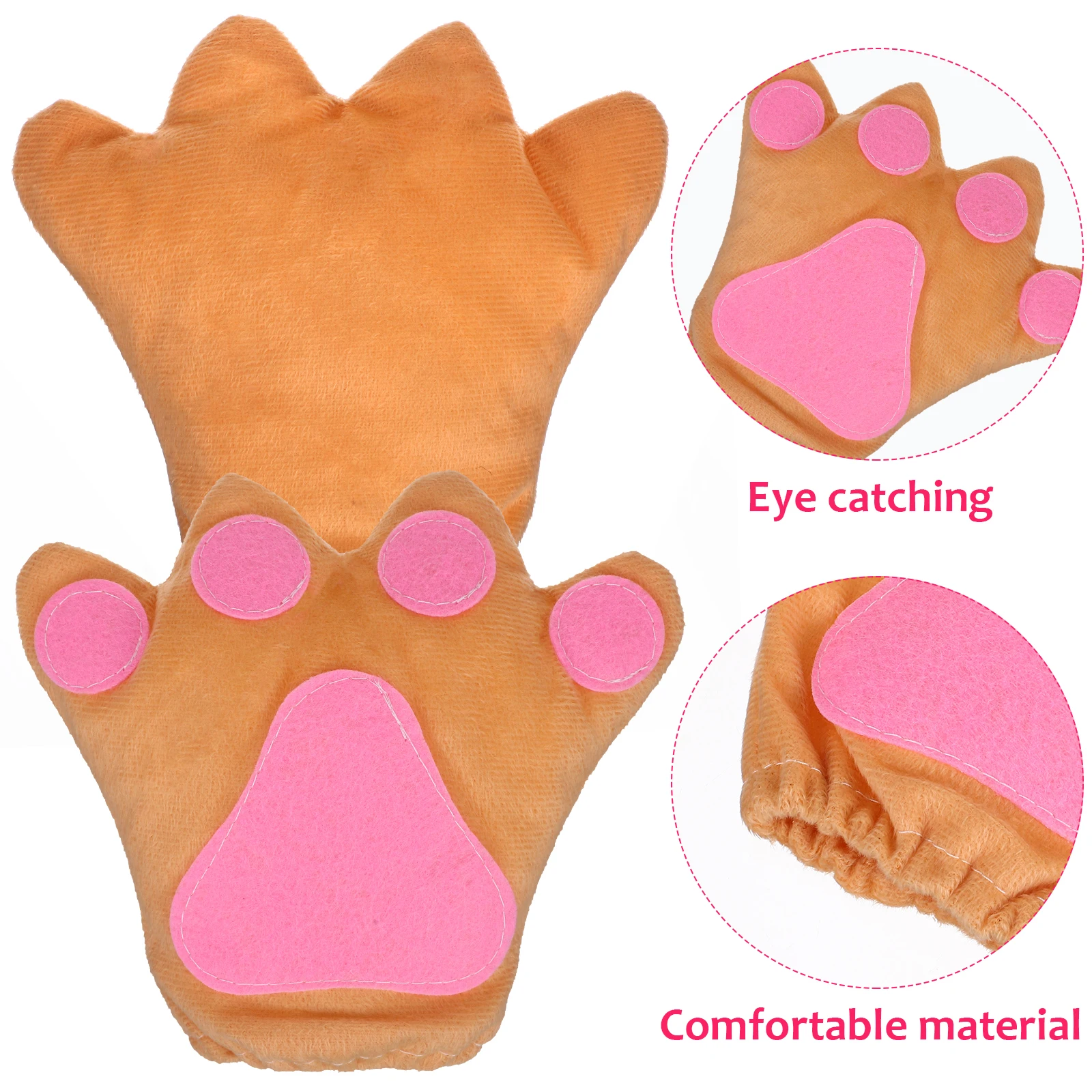 

Lion Headband Tail Set Headdress Ears Gloves Prop Animal Party Supplies Costume Accessories For Women Halloween Cosplay