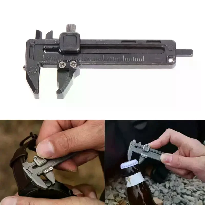 Accuracy Mini Vernier Caliper Portable Design Thickness Gauge Multi-functional Adjustable Spanner High