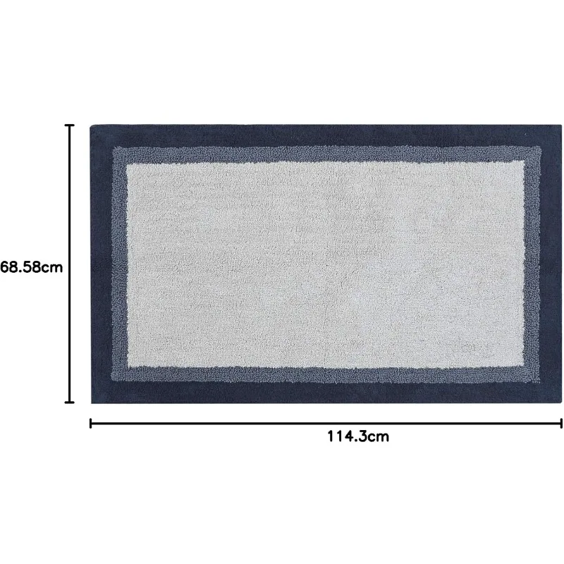 Amherst Bathroom Rugs Room Décor 100% Cotton Tufted Ultra Soft Non-Slip, Absorbent Quick Dry Bathtub Mats, 27x45