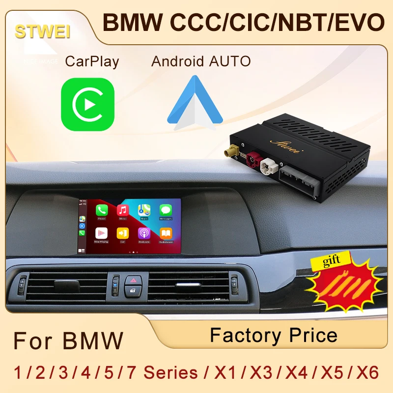 Kabelloses CarPlay für BMW CCC CIC NBT EVO System 1 2 3 4 5 7 Serie X1 X3 X4 X5 X6 F15 F16 F25 F26 F48 F01 F10 F22 F20 F30 F32